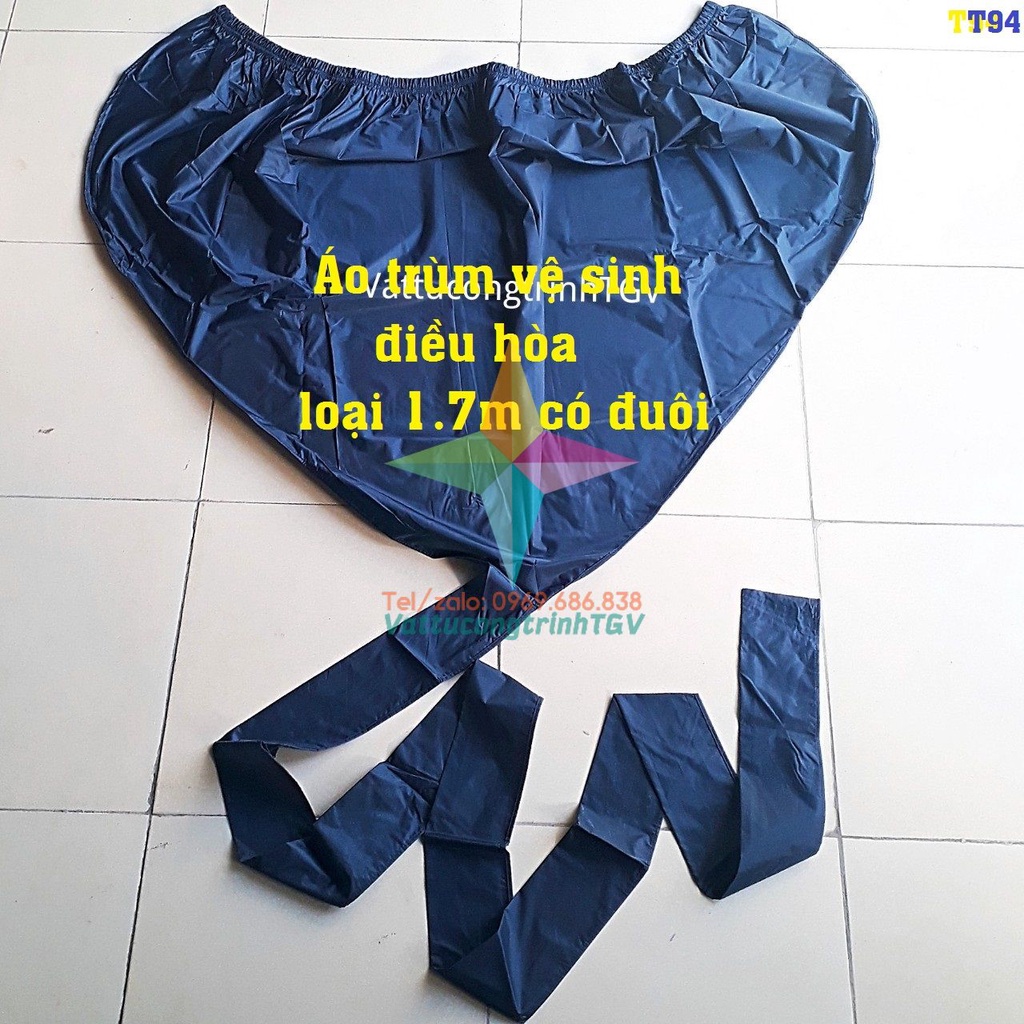 Áo trùm vệ sinh điều hòa CLC có đuôi dùng cho máy treo tường
