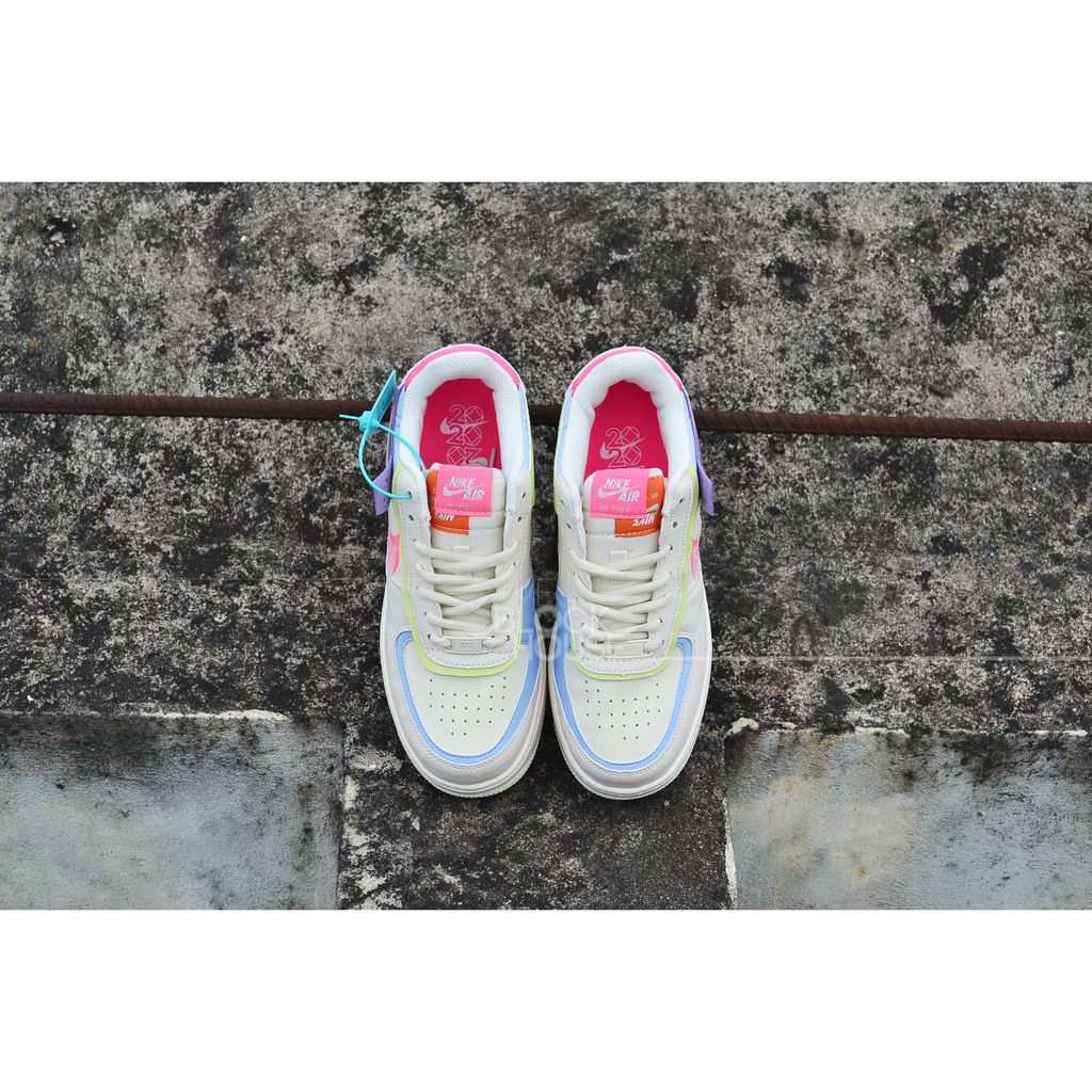 GIÀY N AIR FORCE 1 SHADOW BEIGE PINK TRANSLUCENT SWOOSH