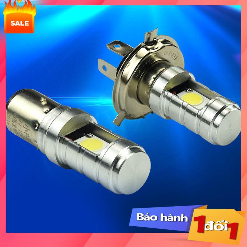 [Top sale] - Đèn pha xe máy led 3 chân H4/E01C siêu sáng