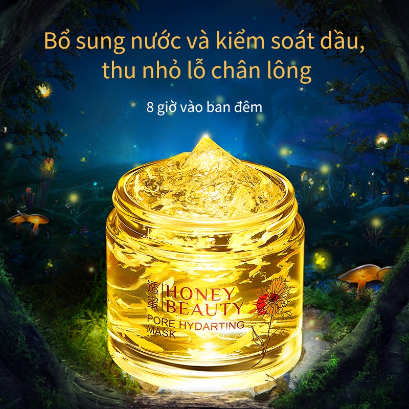 Mặt Nạ Ngủ Honey & Beauty Chiết Xuất Hoa Cúc Vạn Thọ Bổ Sung Nước Dưỡng Ẩm Se Khít Lỗ Chân Lông 100g