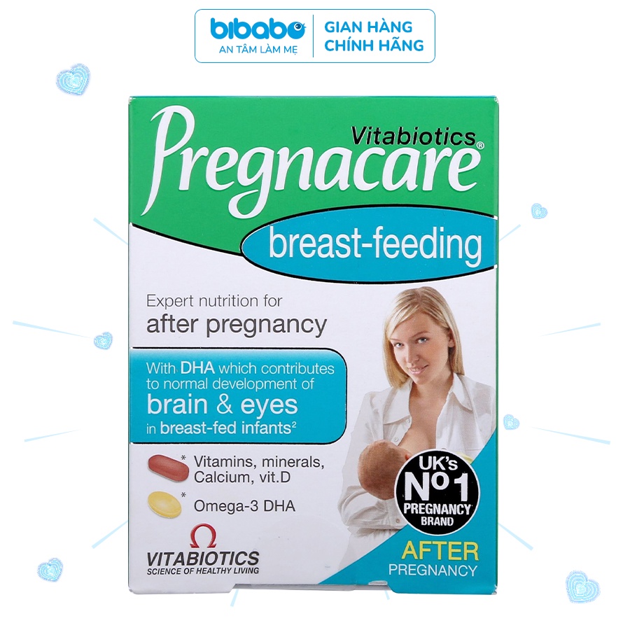 Viên uống lợi sữa Vitabiotics Pregnacare Breast Feeding ( Hàng nhập khẩu chính hãng)