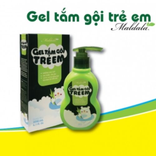 [Mẫu Mới] Gel tắm gội trẻ em MALDALA sản phẩm thiên nhiên (dùng cho các bé từ sơ sinh) 200ml