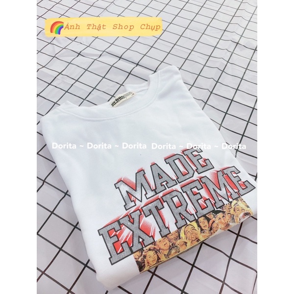 [Ảnh thậty/Video] Áo Sweater in hình, Áo Sweater nỉ da cá Hàn Quốc | BigBuy360 - bigbuy360.vn