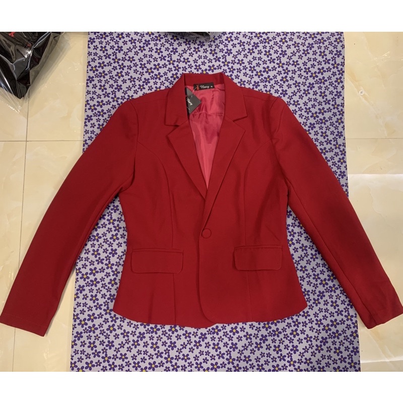 Áo vest nữ hai lớp. Áo vest công sở dáng ngắn dài tay chất vải Mango Hàn mềm mịn | BigBuy360 - bigbuy360.vn