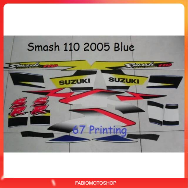 Miếng Dán Trang Trí Xe Mô Tô Suzuki Smash Sr 110 2005