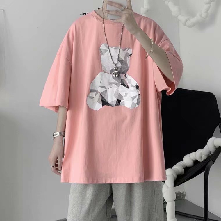 Áo Thun Nam Tay Ngắn Phong Cách Hàn Quốc Size M-5XL