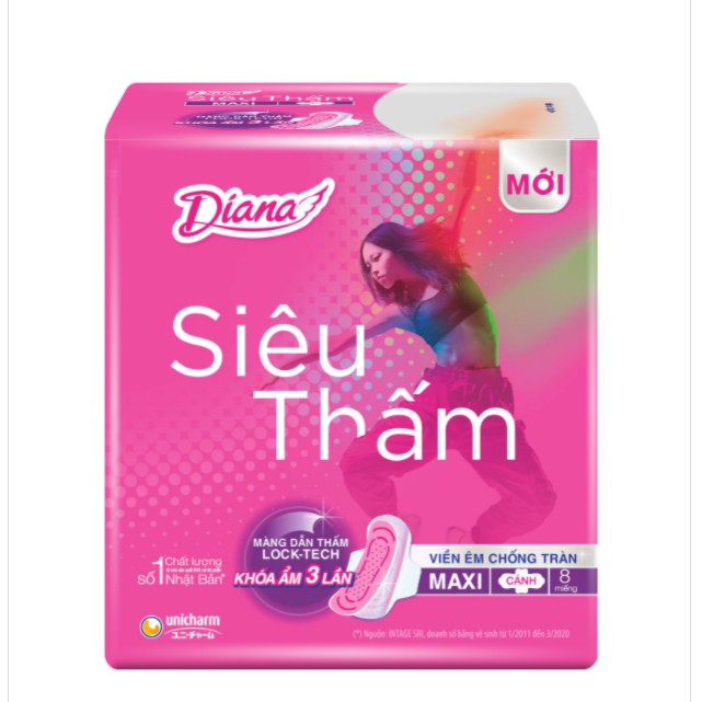 Băng vệ sinh Diana siêu thấm