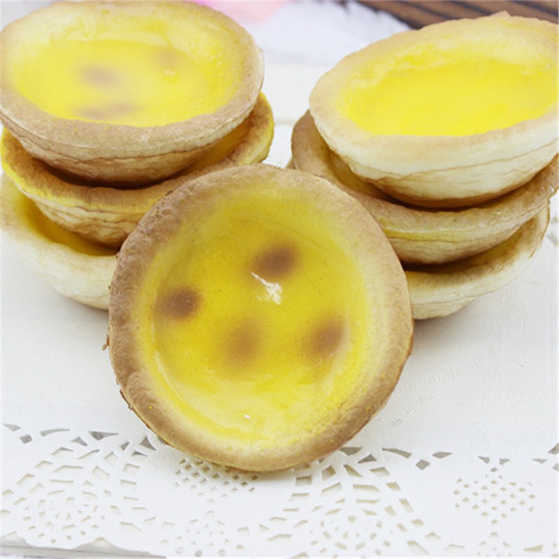 Đồ chơi nắn bóp đàn hồi giúp giảm căng thẳng hình bánh tart trứng