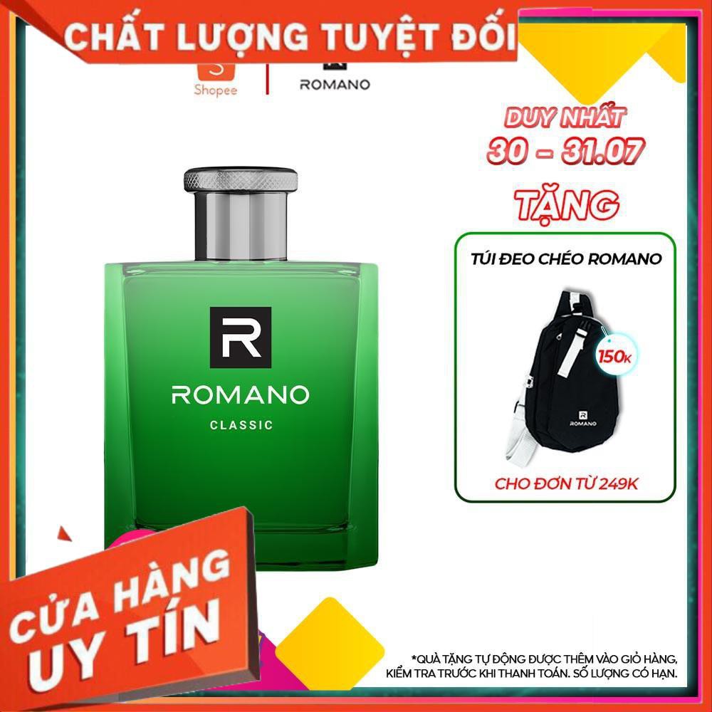 [FREESHIPXTRA] Nước hoa cao cấp Romano 100ml Classic