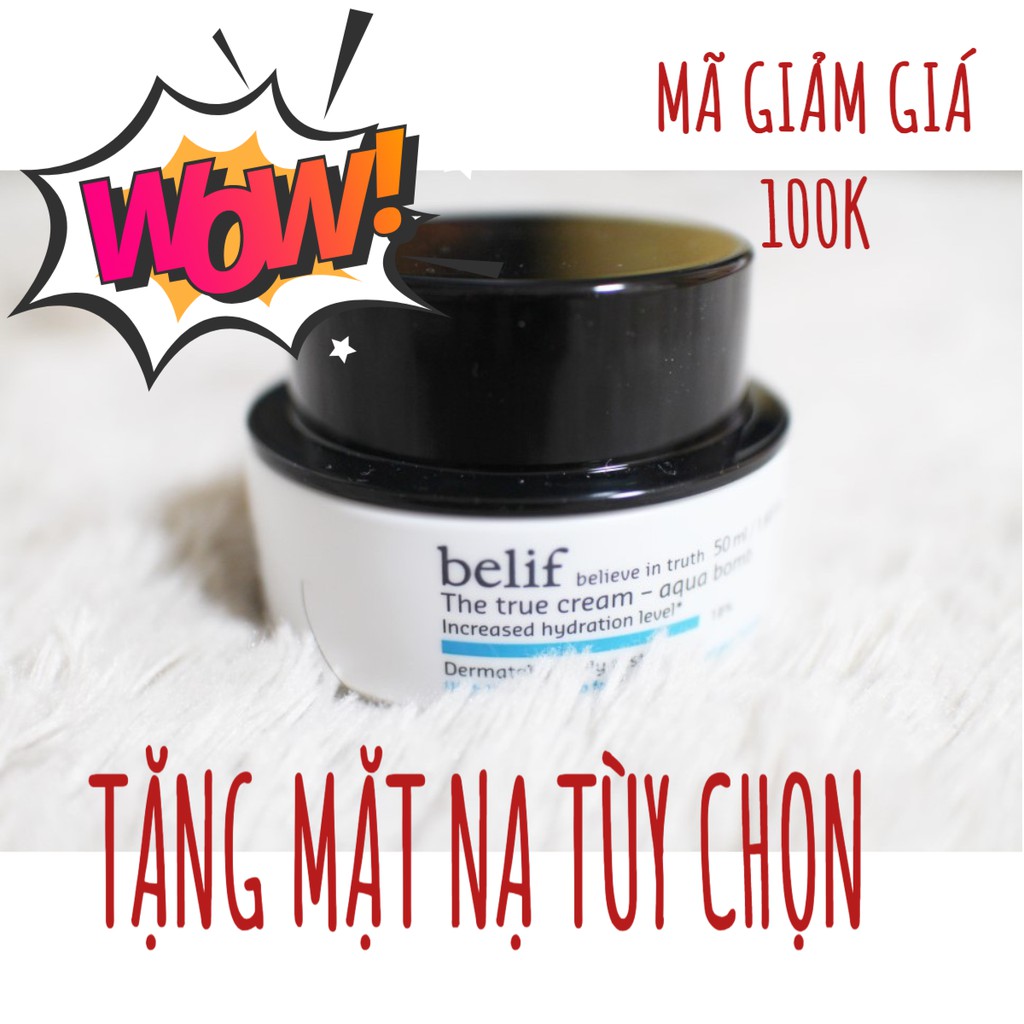 kem dưỡng ẩm 💖 FREESHIP 💖 KEM DƯỠNG ẨM CẤP NƯỚC BELIF 50ML
