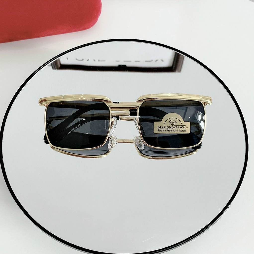 Mắt kính thời trang cao cấp JJ8092 gọng vuông kiểu dáng độc lạ, cực ngầu - Kính mát nam tròng chống tia UV