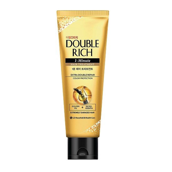 Kem xả 1 phút Double Rich giúp tóc chắc khỏe bóng mượt 75ml