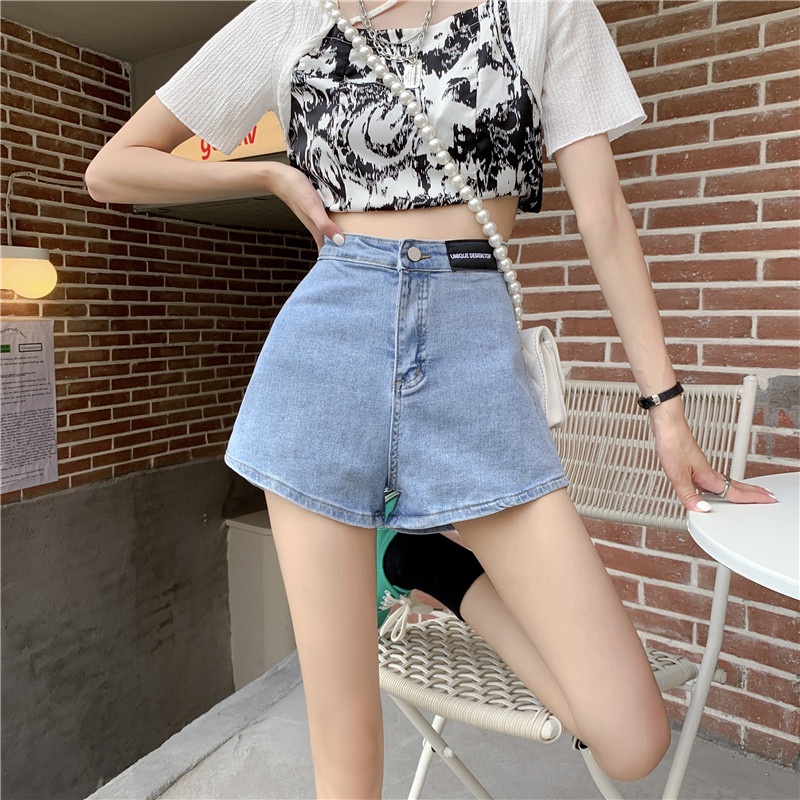 Quần Short Nữ Lưng Cao Ống Rộng Thời Trang Hàn Quốc
