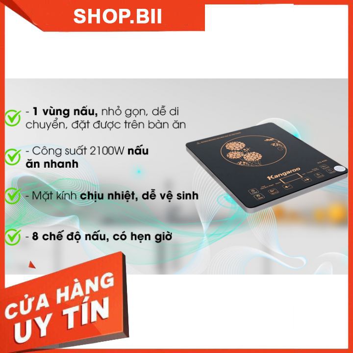 Bếp Từ Đơn Kangaroo KG-408i Cao Cấp Nhập Khẩu Chính Hãng Kính Cường Lực Siêu Bền Sang Trọng Giá Cả Hợp Lý Tặng Kèm Nồi.