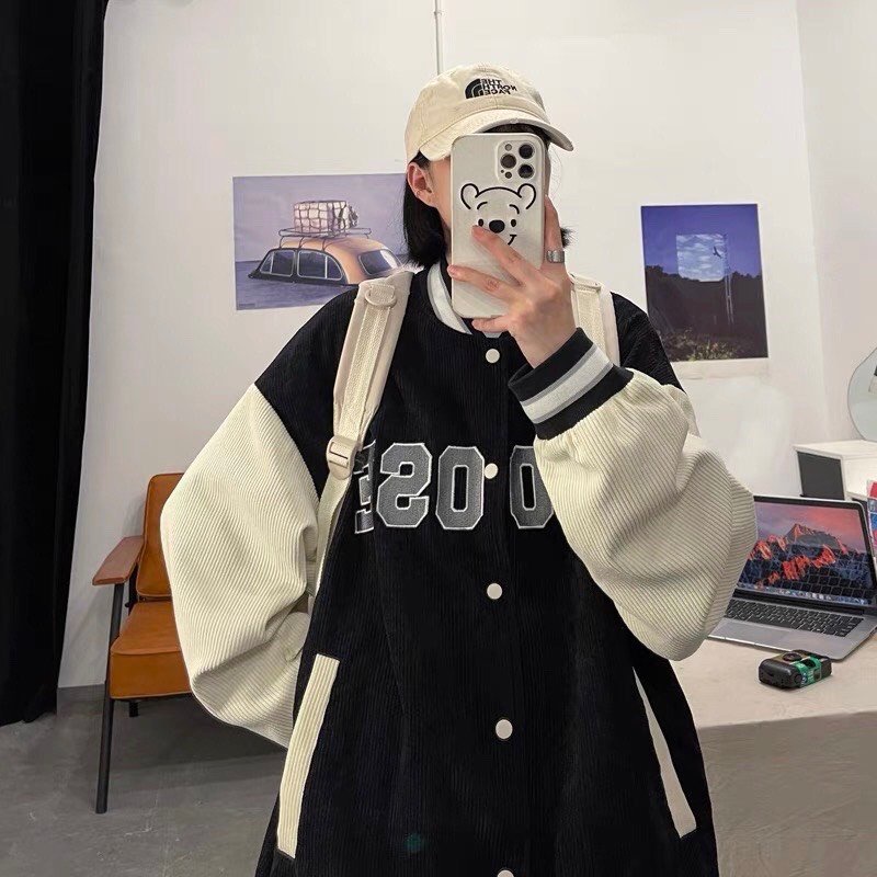 Áo khoác Bomber Nhung Tăm Thêu Chữ Choose Cao cấp, HOT | BigBuy360 - bigbuy360.vn