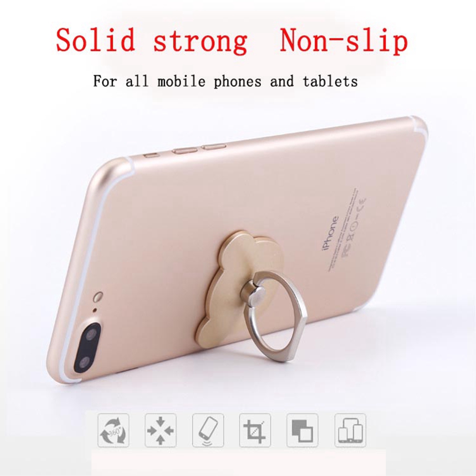 Vòng Đỡ Điện Thoại Xoay 360 Độ Hình Mèo Cho Iphone Samsung Huawei Xiaomi Vivo Oppo