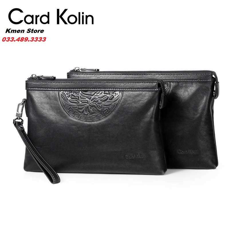 Ví Cầm Tay Clutch Nam Cao Cấp CARD KOLIN Mẫu Mới Da Bò Mềm Đẹp Nhiều Ngăn PL06