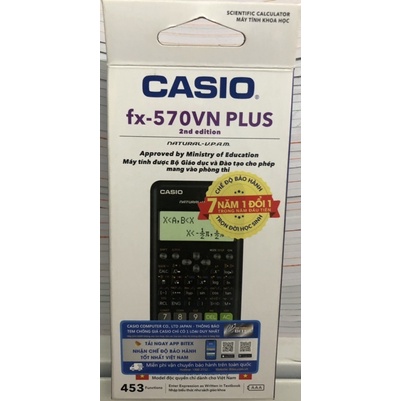 máy tính fx - 570VN PLUS bảo hành 7 năm (hàng chính hãng)