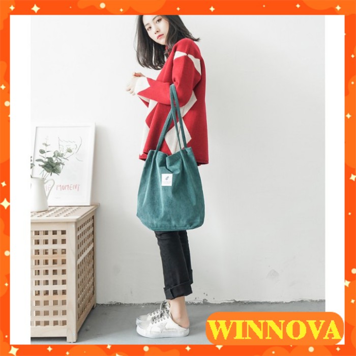 Túi vải canvas giá rẻ thời trang đeo vai đựng đồ giá rẻ WINNOVA TA14