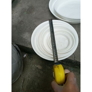 xả kho 10 cái đĩa hứng nước rộng 27cm