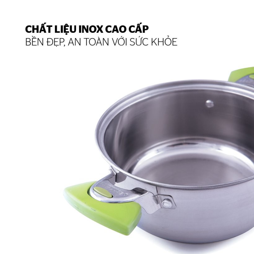 Bộ nồi inox 3 đáy SUNHOUSE SH336