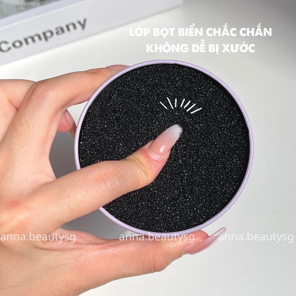 Hộp phủi cọ khô lấy sạch màu phấn, dụng cụ vệ sinh cọ chuyên nghiệp dễ dàng mang đi
