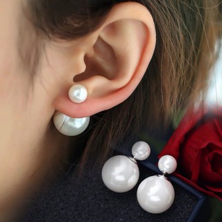 Bông tai Ngọc Trai nhân tạo trước và sau Hàn Quốc