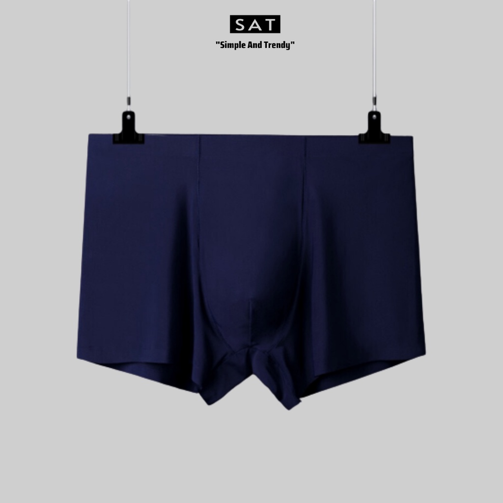 Quần lót quần sịp Boxer nam vải lụa băng tự nhiên thoáng khí,co giãn cao cấp SAT