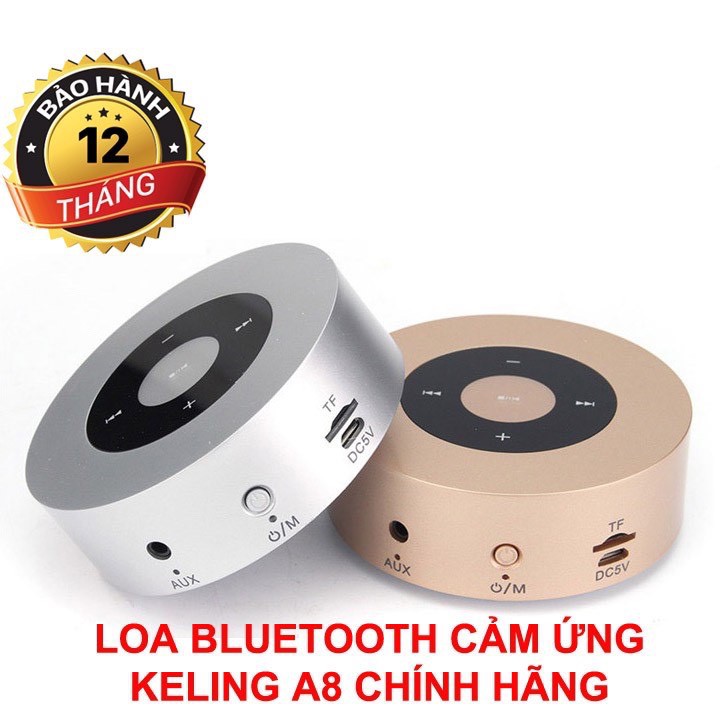 Loa bluetooth KELING A8 cảm ứng cao cấp, loa bluetooth cảm ứng âm thanh siêu trầm siêu ấm