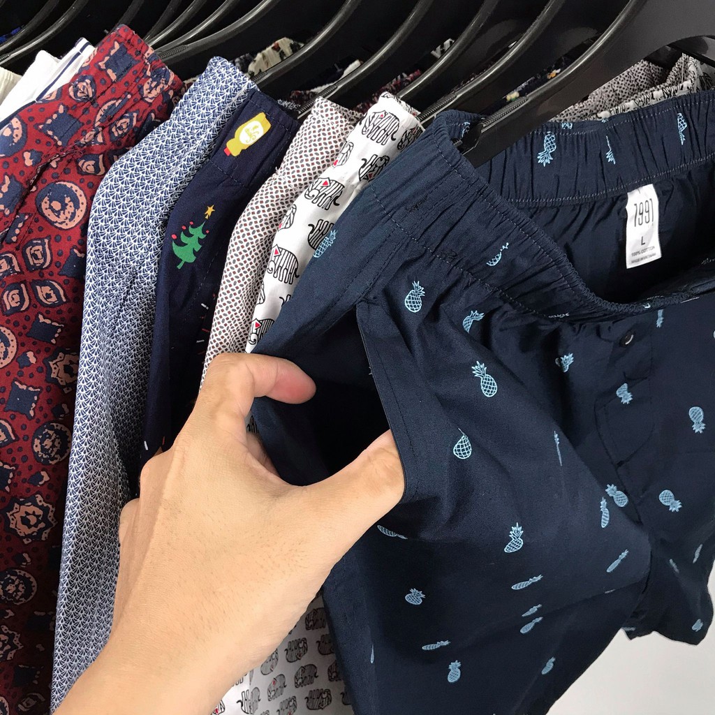 (Cotton Có Túi) - Quần Ngủ 1991 Form 2/3 Đùi Cao Cấp - Nam nữ đều mặc đẹp | BigBuy360 - bigbuy360.vn