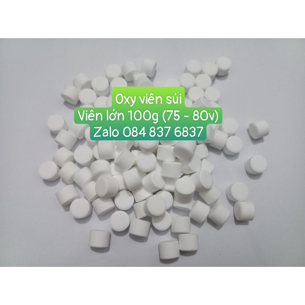 Oxy viên cho cá cảnh, 1 Kg oxy viên sủi oxy cho hồ cá khi cúp điện