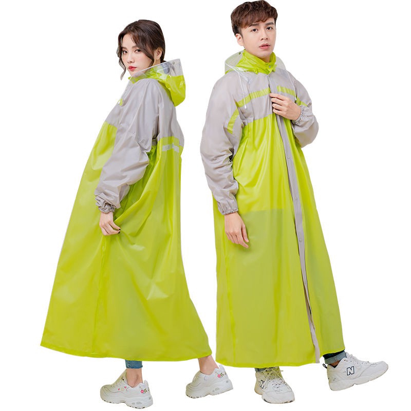 Áo mưa nhựa PVC size ngoại cỡ có nút và khóa kéo chất lượng cao