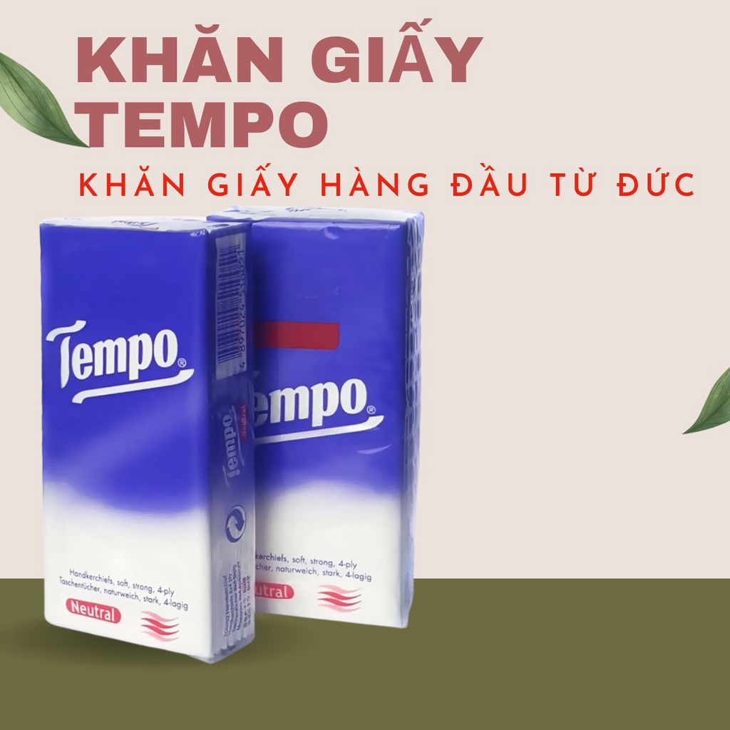 Khăn giấy khô bỏ túi Tempo cao cấp - Hàng cao cấp nhập khẩu từ Đức