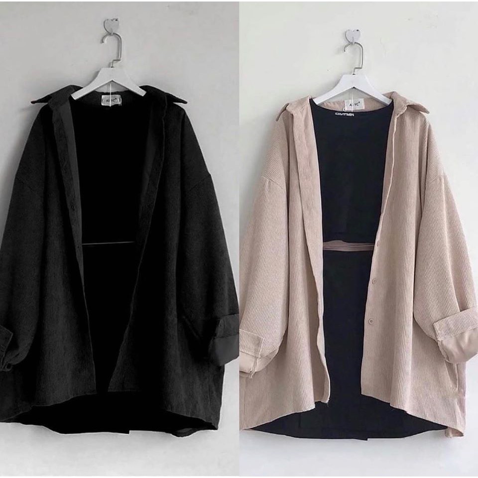 Áo Sơ Mi Nhung Trơn unisex