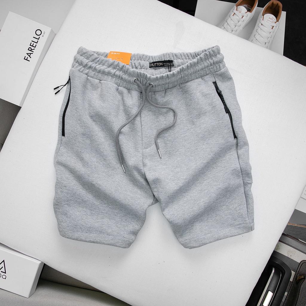Quần Short Nam Túi Khoá HUTTON Chất Liệu PC COTTON Co dãn 2 chiều