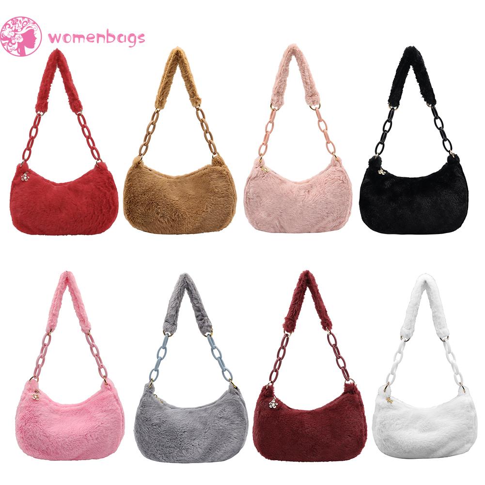 Túi xách đeo dưới cánh tay màu sắc vintage dành cho nữ