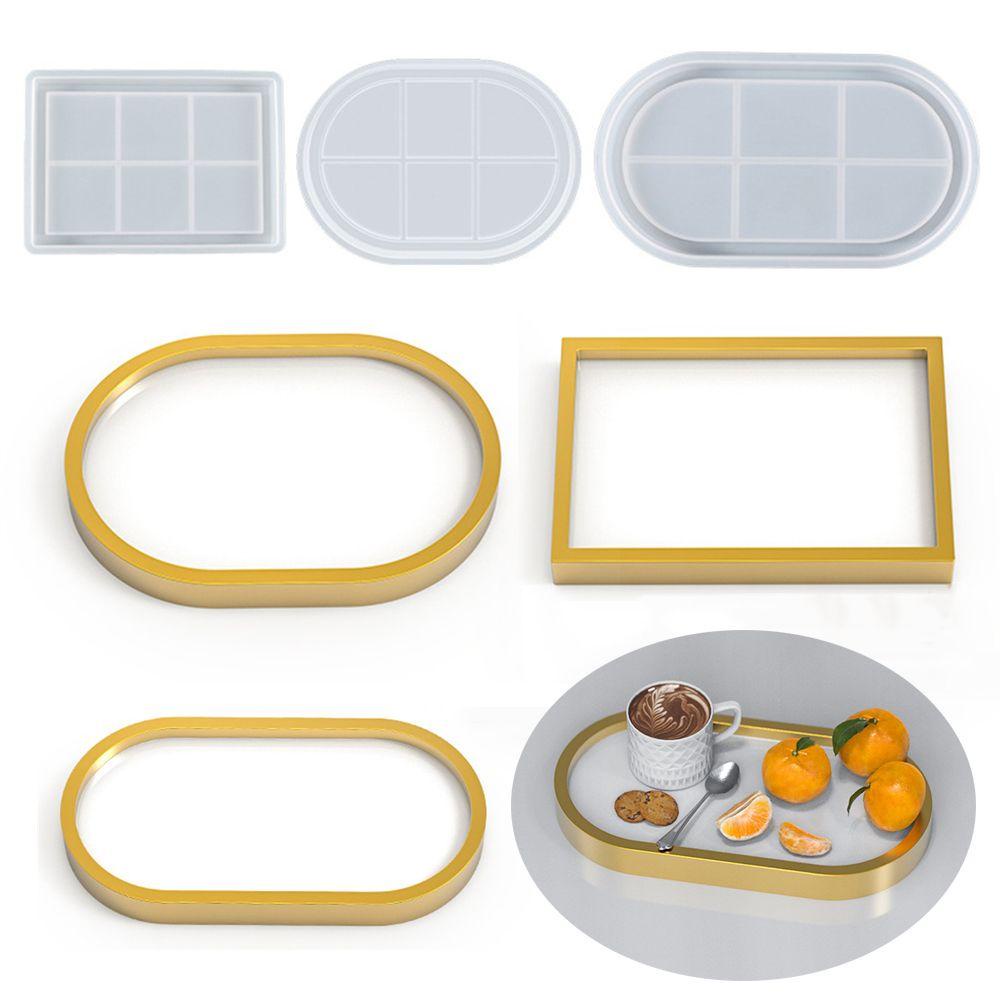 BORAG Khuôn Silicone Hình Oval Làm Giá Đỡ Sắp Xếp Gọn Gàng Tiện Dụng