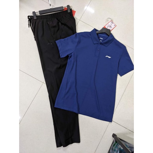 Bộ polo lining thể thao nam 3 màu chất  vải thông hơi lỗ xịn sò mặc là mát