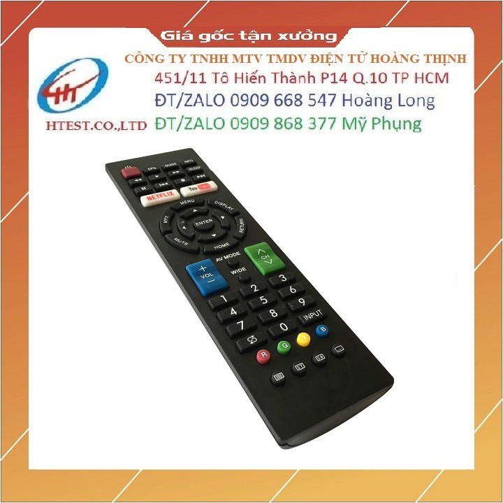 Remote Điều Khiển TV Sharp Smart, TV LED RM-L1346 - Hàng nhập khẩu