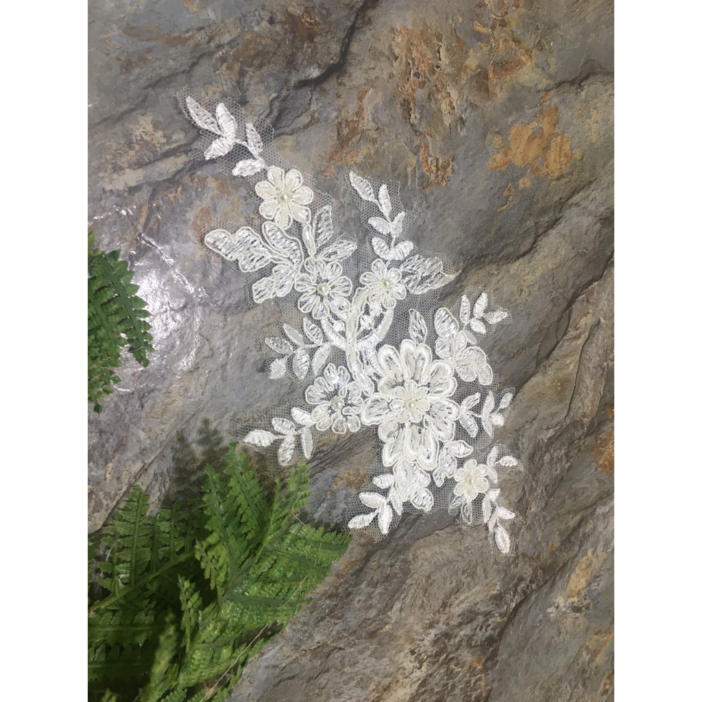 Combo 5 Ren bông cao cấp RB170511 dùng may váy đầm thời trang, váy cưới, làm đồ decor trang trí, đồ lót, váy ngủ...