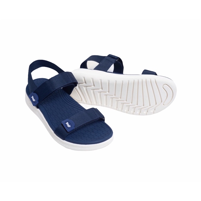 Giày Sandal Nữ Đi Học YANKI Chính Hãng Quai Ngang YK68 - Xanh Navy