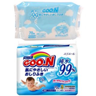 Giấy ướt goon nội địa nhật bịch 70 tờ vệ sinh cho bé