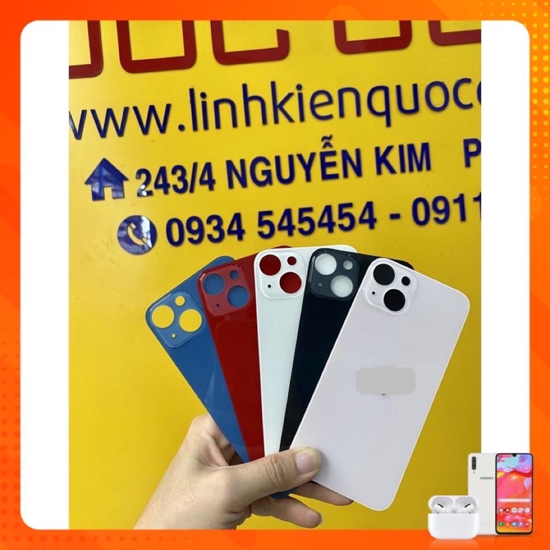 Lưng iP13 đủ màu (lỗ cam to)