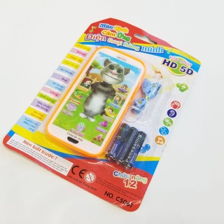 【MẪU MỚI 5 HD】ĐIỆN THOẠI MÈO TOM CẢM ỨNG THÔNG MINH 12 CHỨC NĂNG C1088 - ĐỒ CHƠI PHÁT TRIỂN TRÍ THÔNG MINH CHO TRẺ
