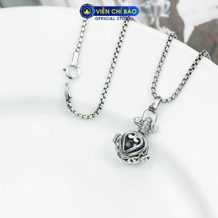 Mặt dây chuyền bạc mặt họa tiết cổ điển có nắp mở chất liệu bạc Thái 925 thương hiệu Viễn Chí Bảo M000011-12-13