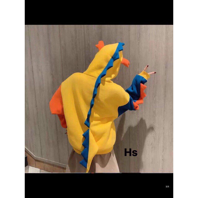 [HOT SIÊU GIẢM GIÁ] ÁO KHOÁC HOODIE NỈ THÊU HÌNH KHỦNG LONG SIÊU CUTEh | BigBuy360 - bigbuy360.vn