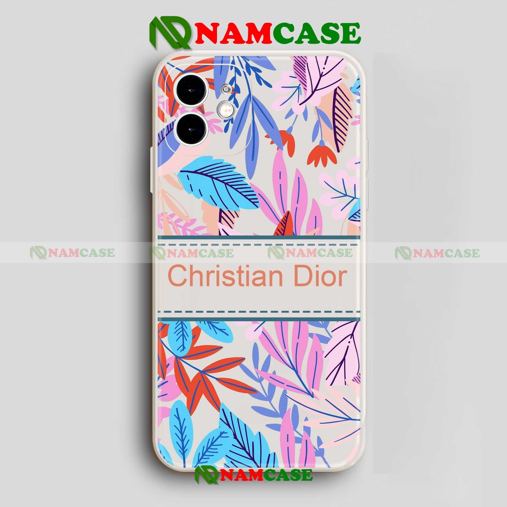 Ốp lưng iPhone Dior cạnh viền vuông silicon dẻo cho iphone 6/6s/7/8/X/XS/XR/11/12/13 Pro Plus Max cute đẹp dễ thương