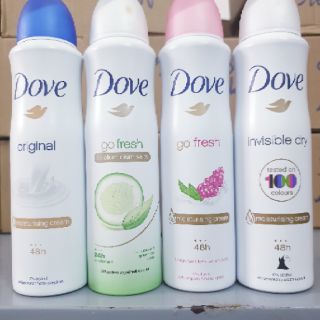 Xịt khử mùi Dove 150ml
