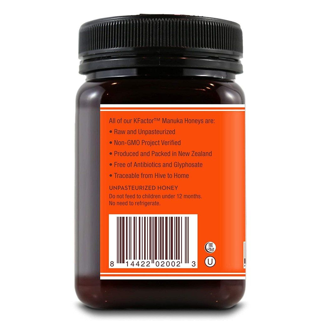 Mật Ong MANUKA Wedderspoon | K-Factor 16 = MGO 550+, Newzealand, 500G