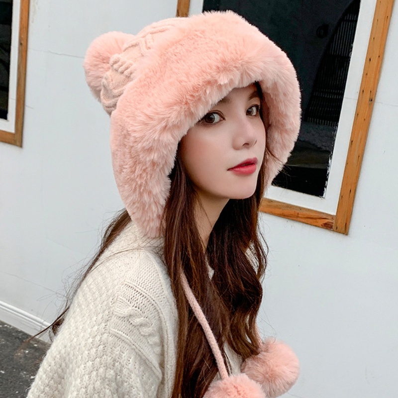 Mũ Len Dệt Kim Chống Lạnh Thời Trang Thu Đông Ấm Áp